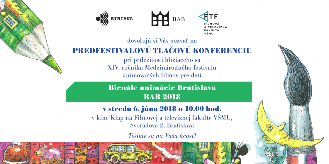  PREDFESTIVALOVÁ TLAČOVÁ KONFERENCIA BAB 2018  SPOJENÁ S PREMIETANÍM